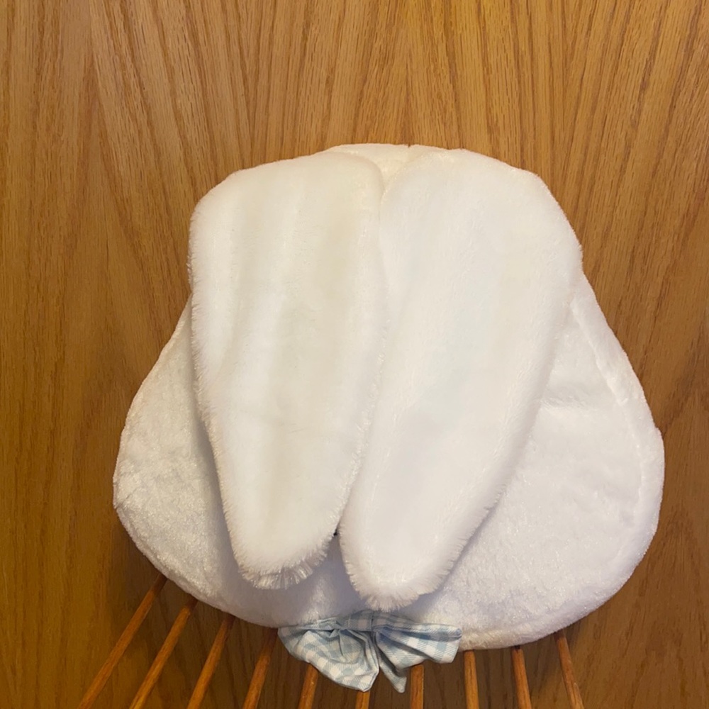 Sleeping bunny head plush